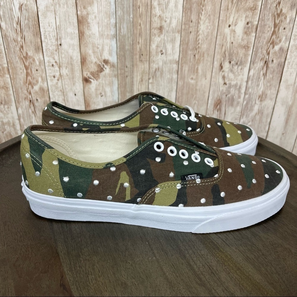 Vans Authentic Polka Dot Camo Sneaker Size 9 Men - Picture 4 of 10